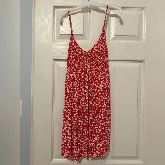 LULUS XS Red Floral Babydoll Dress - Picture 5 of 6